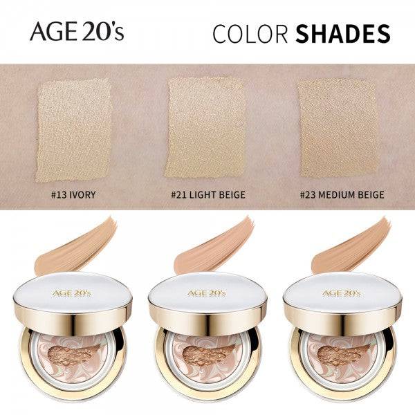 AGE20s Signature Essence Cover Pact Long stay + Refill 13 Ivory - Auryn Skin