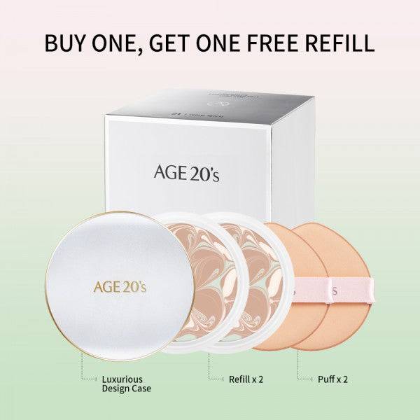 AGE20s Signature Essence Cover Pact Long stay + Refill 13 Ivory - Auryn Skin