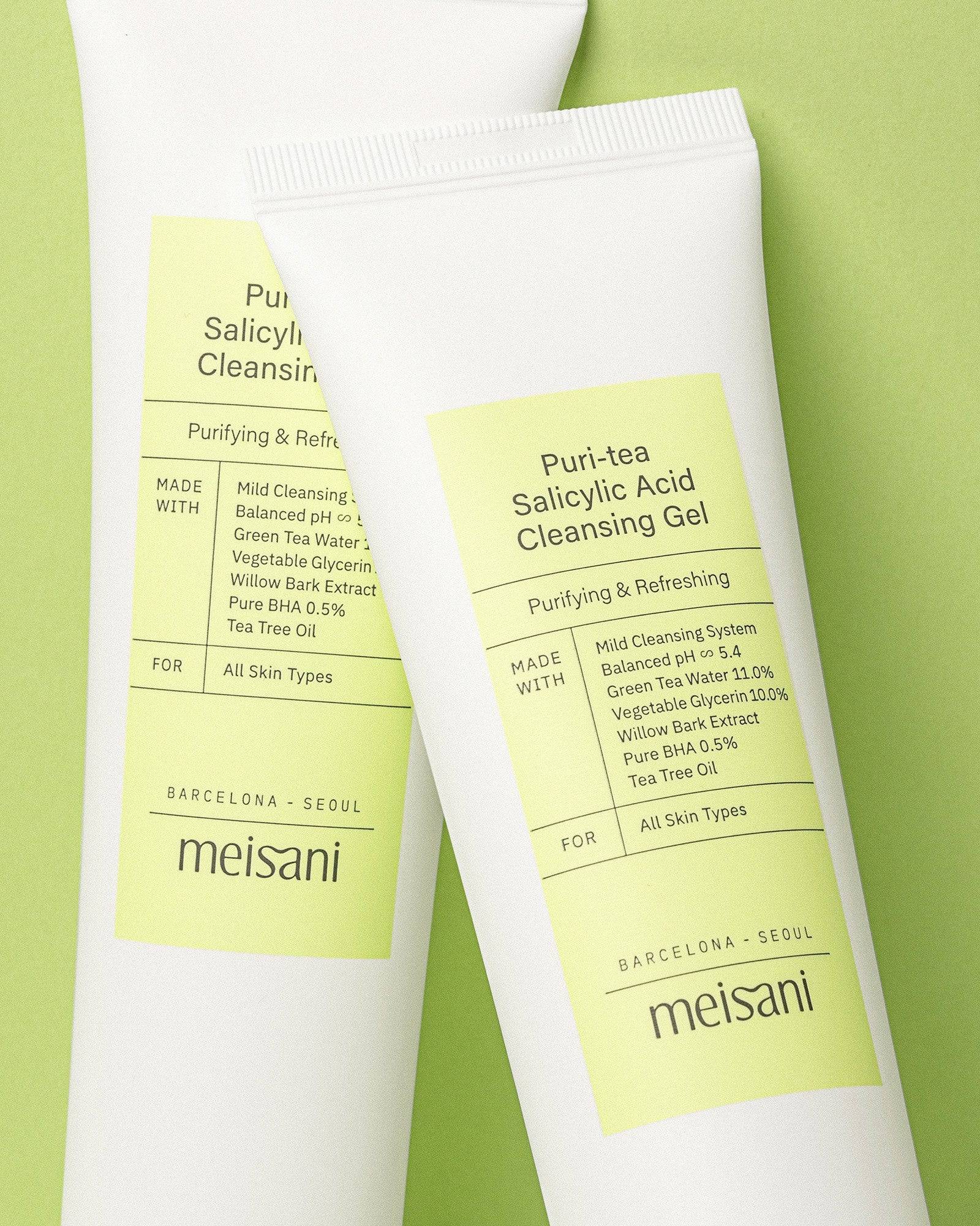 Meisani Puri-Tea Salicylic Acid Cleansing Gel - Auryn Skin