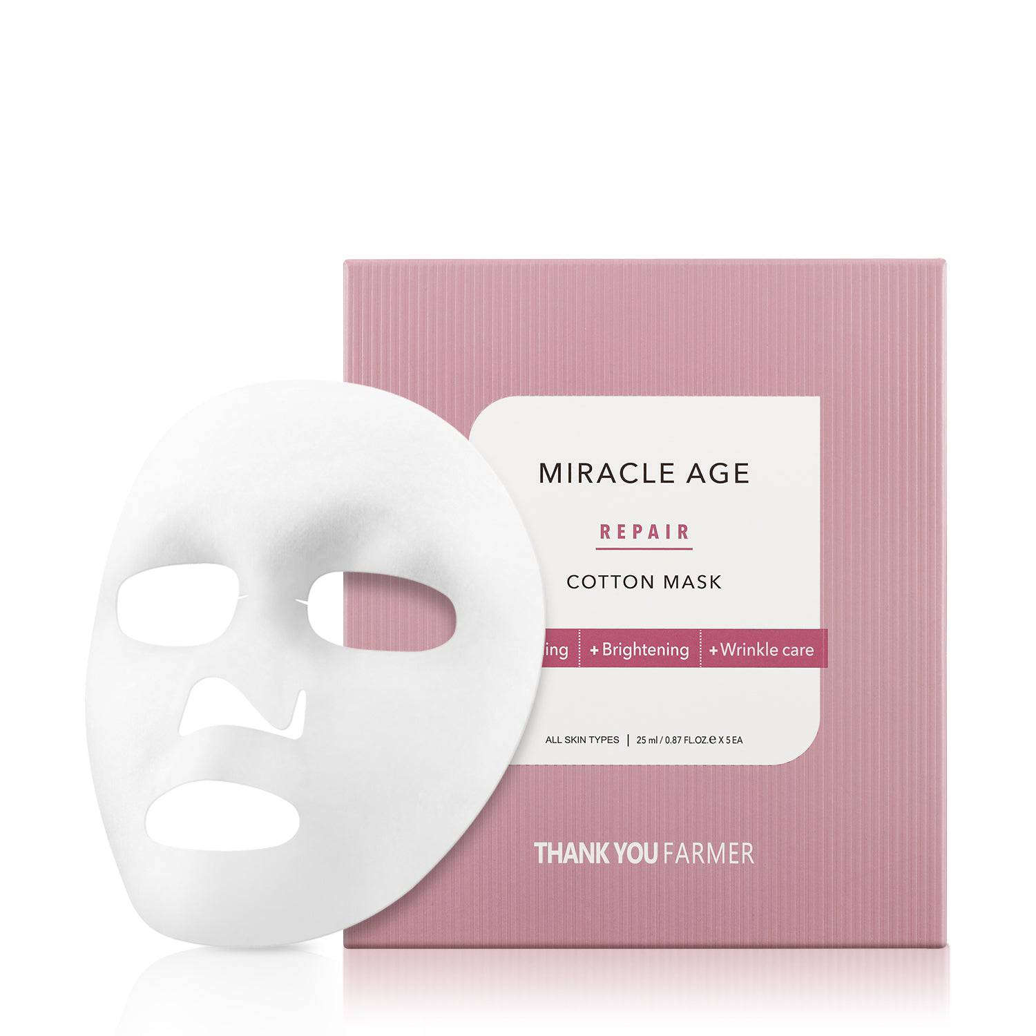 Thank You Farmer Miracle Age Repair Cotton Mask - Auryn Skin