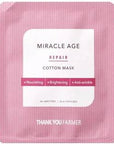 Thank You Farmer Miracle Age Repair Cotton Mask - Auryn Skin