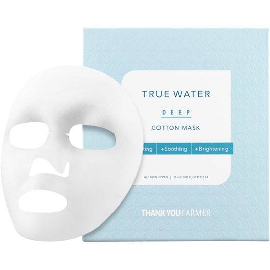 Thank You Farmer True Water Deep Cotton Mask - Auryn Skin